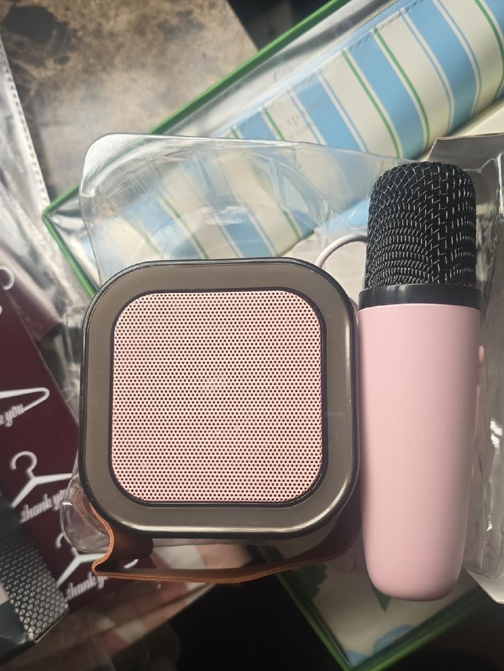K12 Portable Karaoke Speaker with Dual Microphones - Purple/Black - Picture 2 of 6
